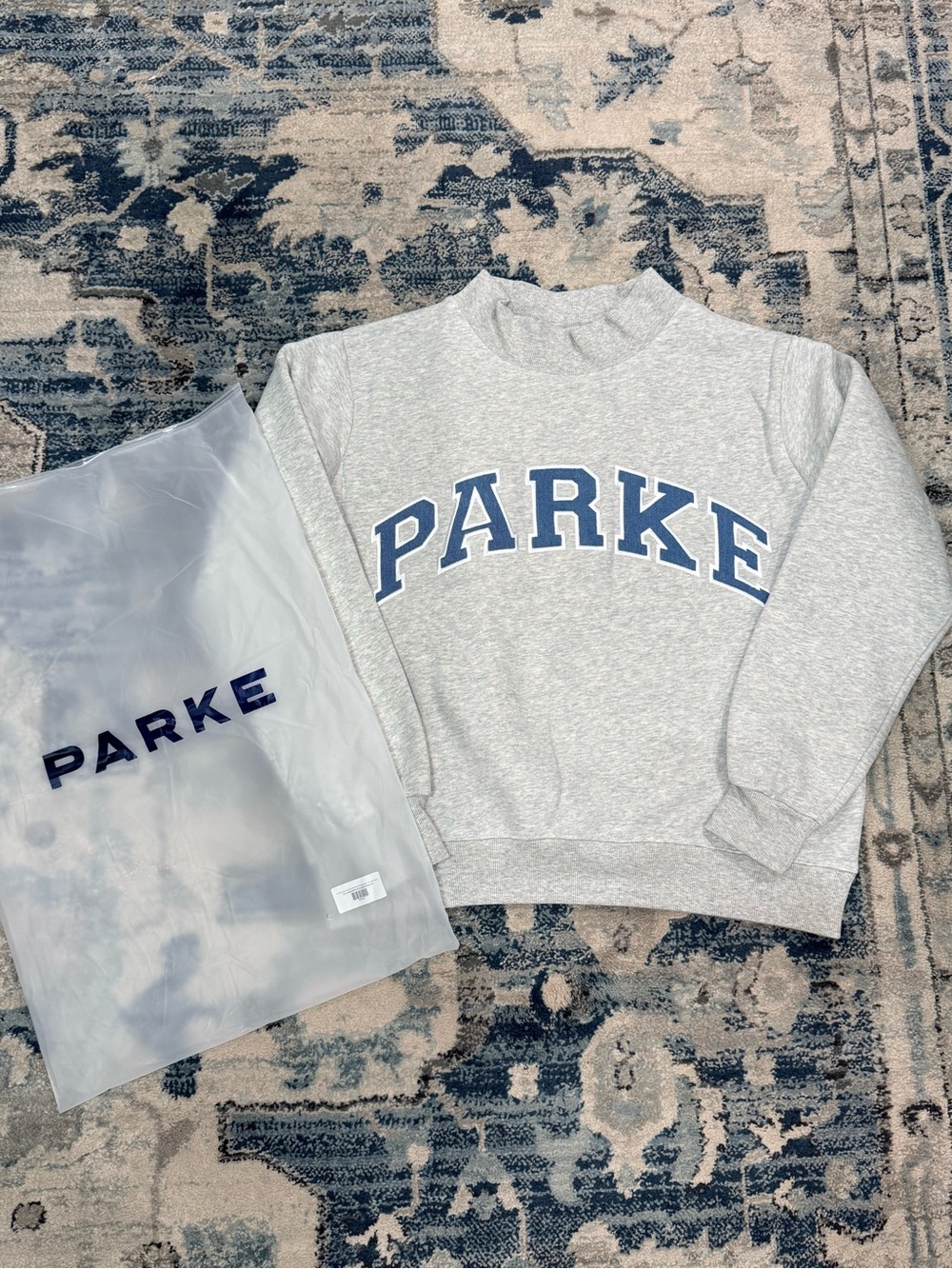 Parke Varsity Mockneck Classic Grey + Vintage Denim